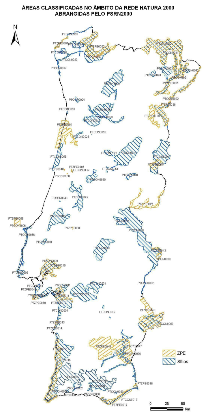 Mapa
Natura 2000
Vanlife Na dziko Portugalia Biwakowanie Kamper